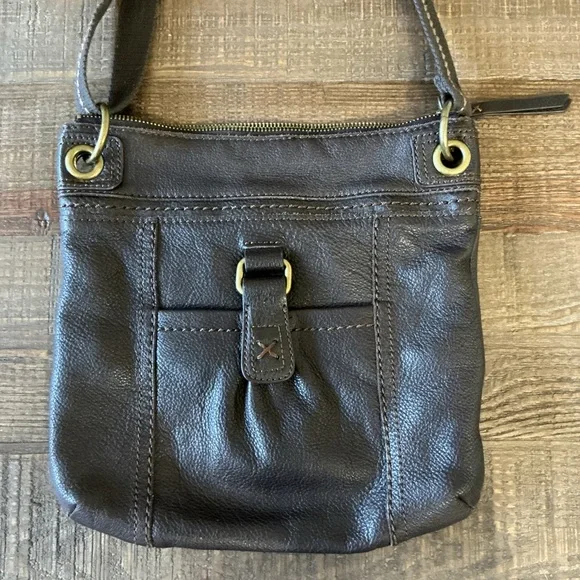 The Sak Kendra Multicolor Patterned Interior Over Shoulder Brown Crossbody Bag - Picture 2 of 9